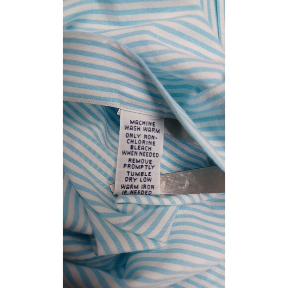 Polo Ralph Lauren Mens Classic Fit Short Sleeve Shirt XL Striped Blue White - Picture 7 of 7